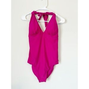 NWT American Classics Hot Pink On The Beach Swimsuit 10